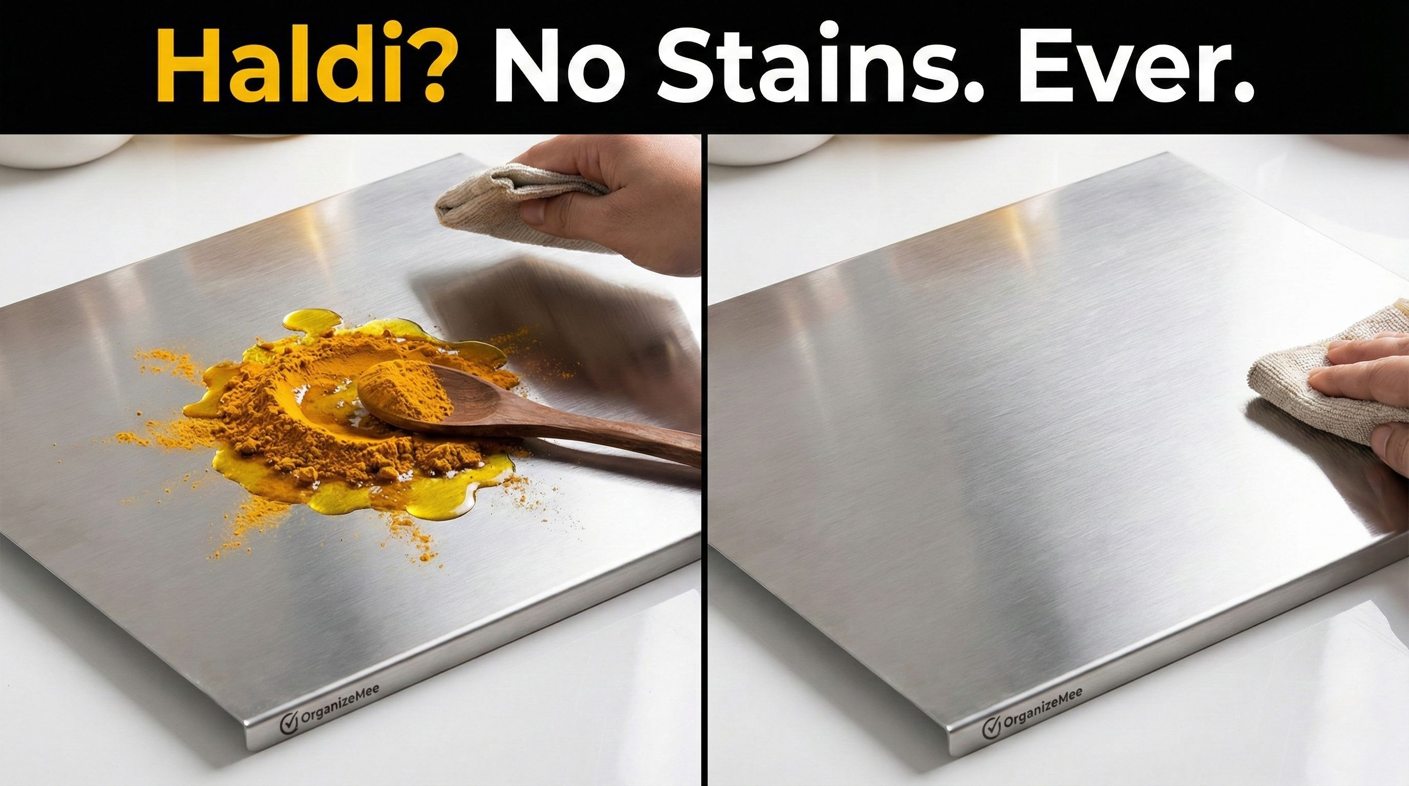 Stainless Steel Platform Chopping Board (35x31cm)