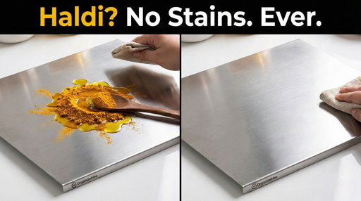 Stainless Steel Platform Chopping Board (35x31cm)