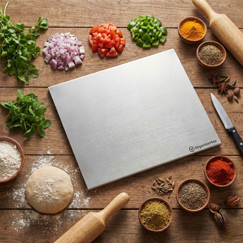 Stainless Steel Platform Chopping Board (35x31cm)