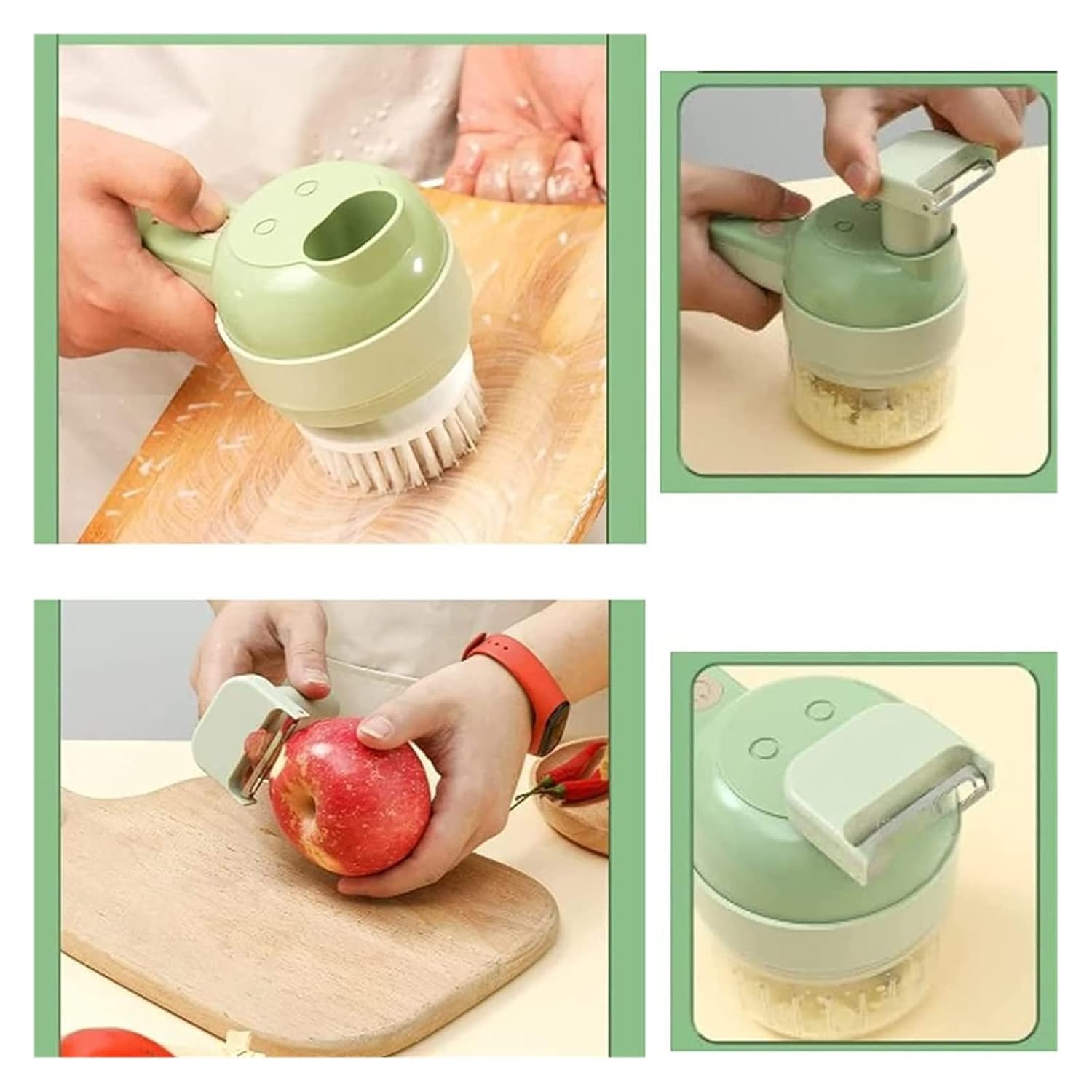 4 in 1 Portable Electric Vegetable Cutter Set