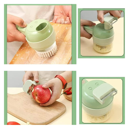 4 in 1 Portable Electric Vegetable Cutter Set