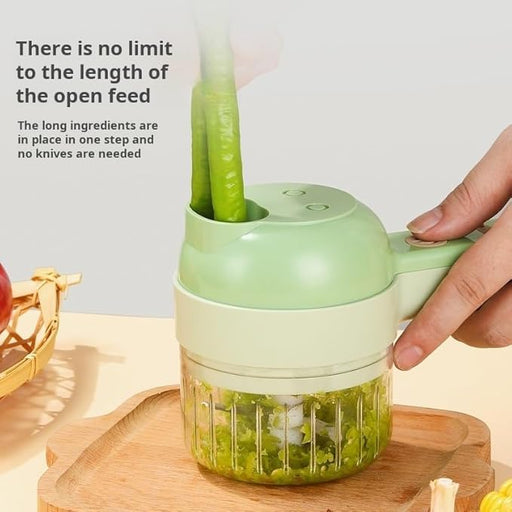 4 in 1 Portable Electric Vegetable Cutter Set